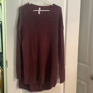 Zenana Premium plum sweater size Large